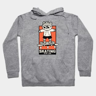 Skating is my jam Skating Hoodie